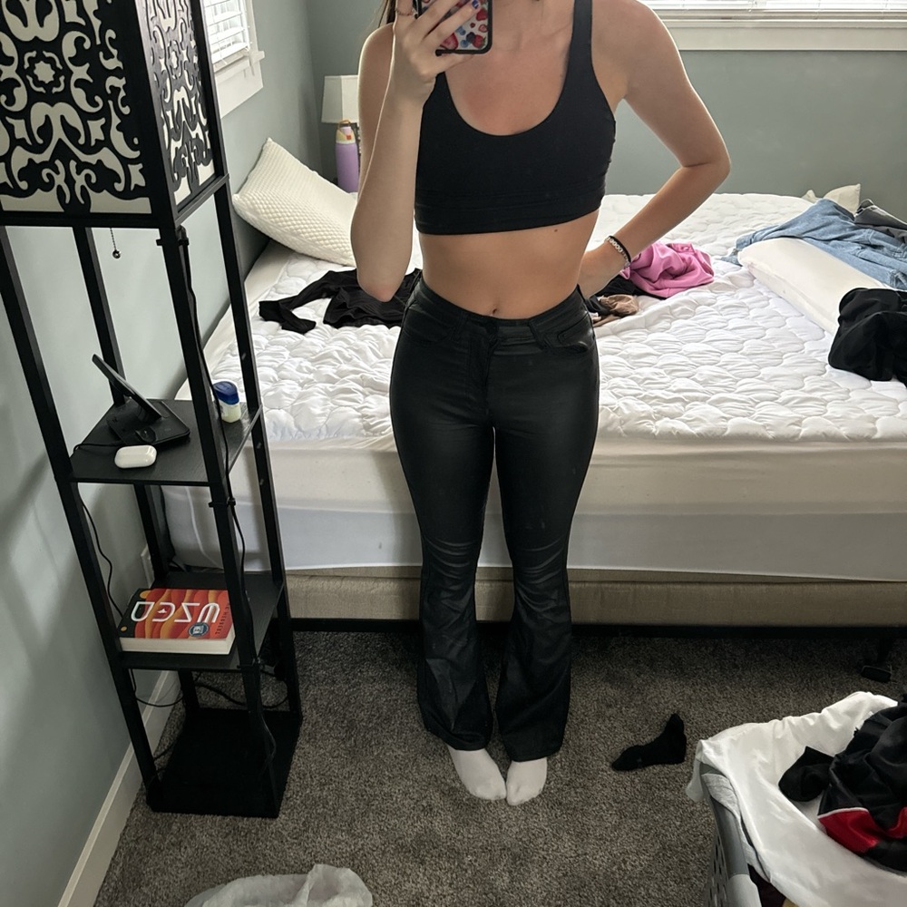 Edikted faux leather pants